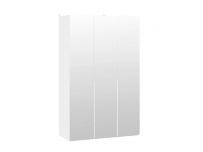 Шкаф для одежды Порто 580 с 3 зеркальными дверями (Белый Жемчуг)
